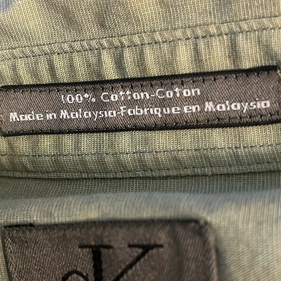 Calvin Klein Button Down Shirt green Sz 16.5 (34-35) - Picture 10 of 12